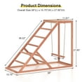 thumbnail image 4 of Phonjoro Chicken Perch w/Ladder Swing & Ramp for Coop, Chicken Roosting Bars for Chickens in Coop, Chicken Coop Accessories Toy, Wooden Chicken Activity Play for Pets Healthy for Backyard Farm, 4 of 6