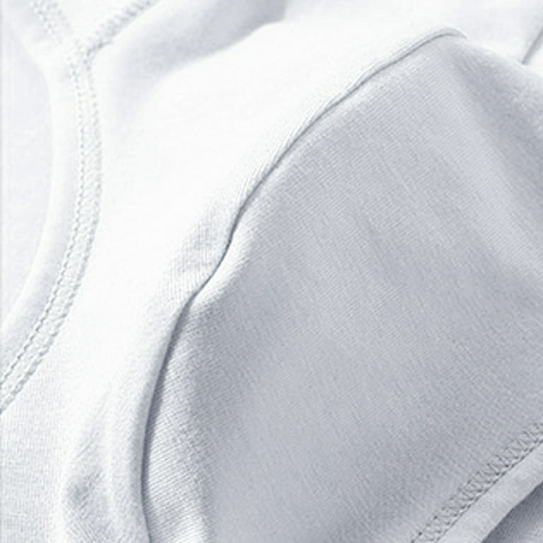 Pimfylm Cotton Underwear For Men High Waist Men's Basic White Brief White  X-Large
