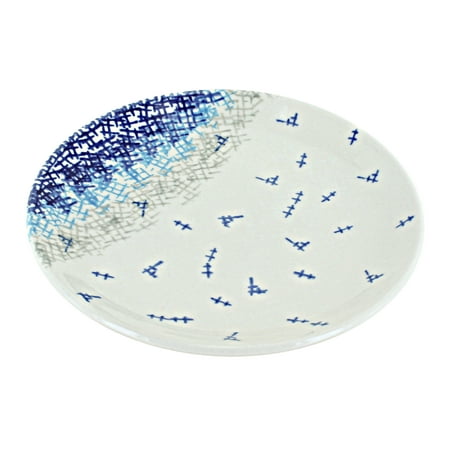 

Blue Rose Polish Pottery Unity Dessert Plate