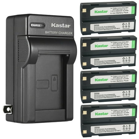 Kastar 4-Pack Ei-D-Li1 Battery and AC Wall Charger Replacement for Spectra Precision 92670-10 Spectra Precision SP60 GNSS Spectra Precision SP80 GNSS Spectralink Epoch 35 Spectralink Epoch 50