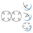 thumbnail image 3 of 4pcs Anti-slip Gas Stove Bracket Milk Pot Support Racks Kitchen Iron Stove Shelf, 3 of 9