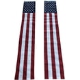 thumbnail image 2 of Hanging Patriotic American Flag Banners - 12" x 72", Set of 2, Stars & Stripes, Memorial Day, 4th of July, USA, President's Day, 2 of 3