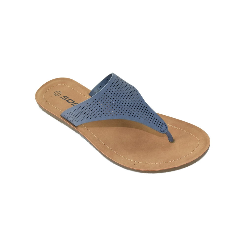 SODA Soda Shoes Cut Out Women Basic Flip Flops Flat Summer Sandals