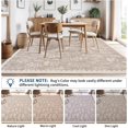 thumbnail image 2 of Memoryfield Floral Area Rugs 9' x 12' Washable, Modern Accent Carpet Indoor Mat, Stain-Resistant Floral Throw Rugs, Easy to Clean, Ideal for Bedroom, Living Room, Light Brown, 2 of 8