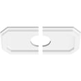 thumbnail image 2 of 14"W x 7"H x 3"ID x 4 3/4"C x 1"P Emerald Architectural Grade PVC Contemporary Ceiling Medallion, Two Piece, 2 of 11
