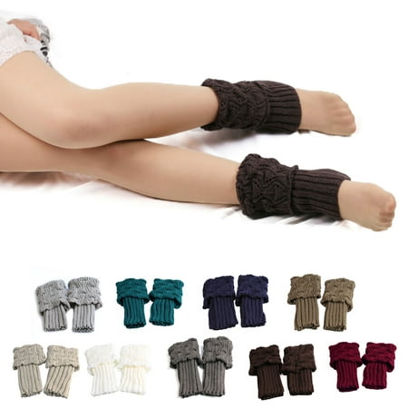

Steger 1 Pair Women Winter Boot Cuffs Socks Kintted Boot Cuffs Socks Short Knitted Leg Warmers Boot Toppers