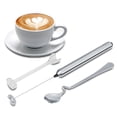 thumbnail image 5 of Peahefy Kitchen Stainless Steel Handheld Battery Operated Electric Coffee Milk Frother with Spoon, Handheld Milk Frother,Milk Frother, 5 of 5