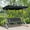 Black#9, variant on Patio Furniture Sets Outsunny 2-Seat Patio Swing Chair, Outdoor Canopy Swing Glider with Pivot Storage Table, Cup Holder, Adjustable Shade, Bungie Seat Suspension and Weather Resistant Steel Frame, B
