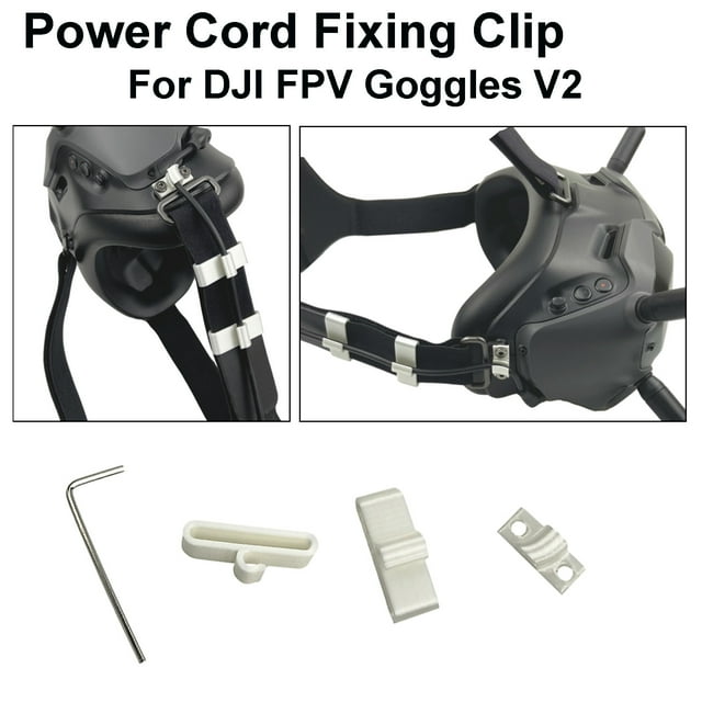 Agiferg Kit de Formation de Faisceau 4 Pcs Clip de Fixation de Cordon d'Alimentation pour Lunettes DJI FPV V2
