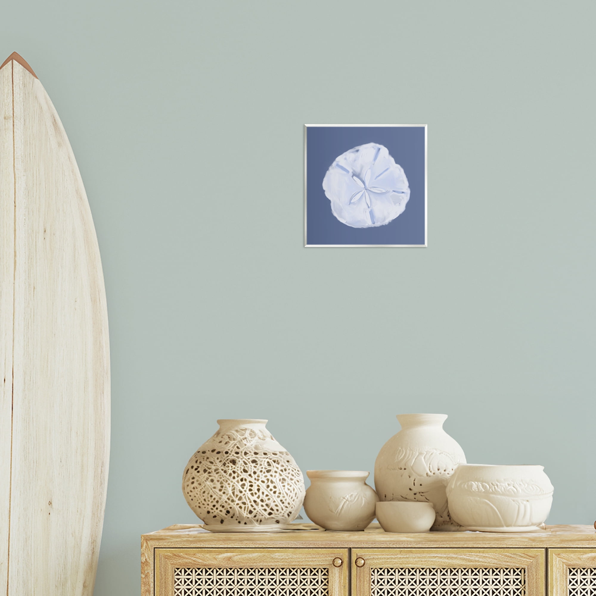 Stupell Industries Blue Nova Sand Dollar Animals & Insects Painting Unframed Art Print Wall Art, 12 x 12