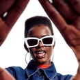 thumbnail image 4 of Nuevas gafas de sol cuadradas de montura pequeña de moda europea y americana, 4 of 4