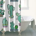 thumbnail image 4 of Desert Style Shower Curtain - Southwestern Cactus & Succulent Art, 36x72 Inch Waterproof Quick-Dry Bath Curtain, Machine Washable (Boho Hotel Decor), 4 of 4