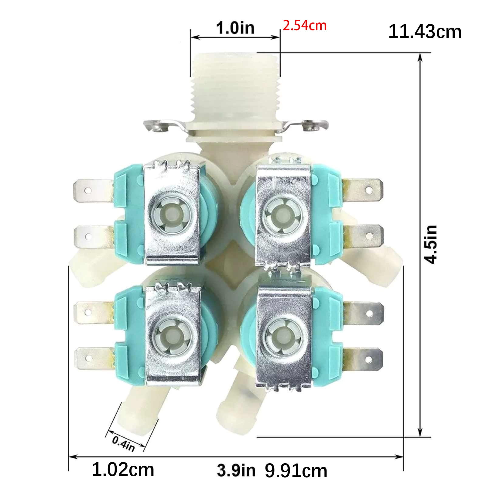 NATEFEMIN Washer Water Inlet Valve 5220FR2008F Replacement for LG for Kenmore Washing Machine