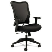 HON HVL702.MM10 Mesh High-Back Task Chair with 18.5 in. to 23.5 in. Seat Height - Black