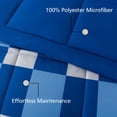 thumbnail image 5 of Mainstays 5-Piece Reversible Bed in a Bag with Laundry Tote, Blue Check, Twin-XL, 5 of 14
