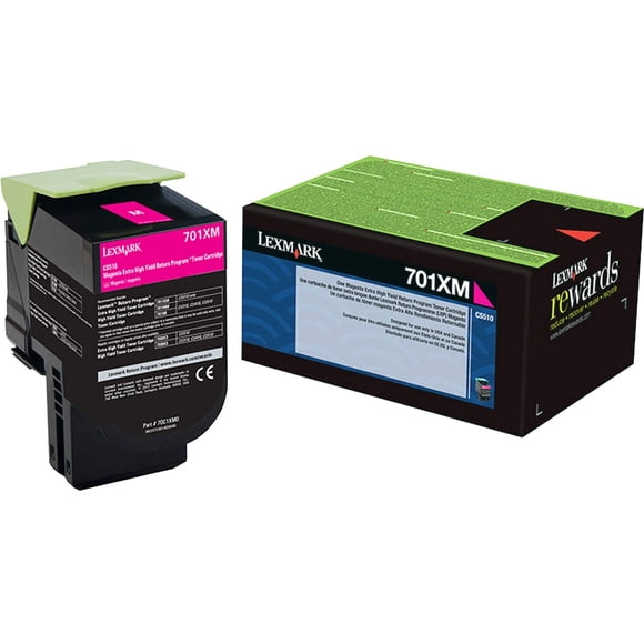 Cartucho de tóner Lexmark 70C1XM0 de alto rendimiento magenta