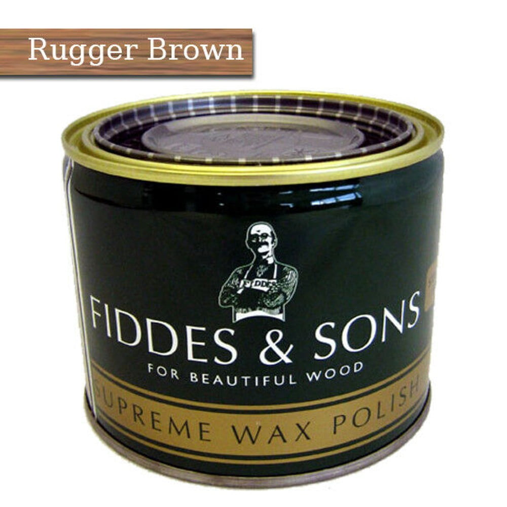 Fiddes Supreme Wax Polish Rugger Brown Stain Sons Supreme Wax