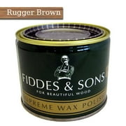 & Sons Supreme Wax Polish 500ml - Rugger Brown, One tin contains 500ml (~17 oz) of wax By Fiddes