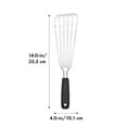 thumbnail image 2 of OXO Good Grips – Espátula de restaurante, Fish Turner (Volteador de pescado), Acero inoxidable, 1, 2 of 7