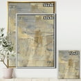 thumbnail image 3 of Designart ' Geometric Cream Block I ' Modern Glam Framed Canvas, 3 of 3
