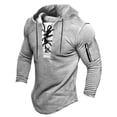 thumbnail image 1 of WILLBEST Sudaderas Navideñas para Hombre, Suéter Informal De Manga Larga con Capucha y Cordones, A La Moda, para Primavera y Otoño XXGrande, 1 of 2