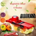 thumbnail image 3 of Matsuzay Juego de rebanadoras de mandolina multifuncional, herramienta de cocina Manual, rallador, cuchillas intercambiables convenientes Cocina y Comedor Matsuzay HA014578-00, 3 of 6