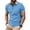Sky Blue&01#0202F, variant on Fabrcox Men's Polo Shirts Short Sleeve Collared Button Up Henley Shirt Men Color Block Summer Big and Tall Outdoor Golf Shirts for Men