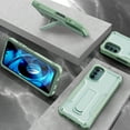 thumbnail image 3 of ExoGuard For Moto G 5G 2022 Case, Phone Case with Screen Protector and Kickstand (Green), 3 of 7