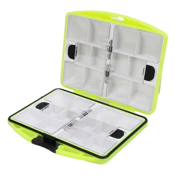 Contenedor de Gancho de Pesca, Caja de Almacenamiento de Gancho de Pesca Verde Fluorescente Múltiple para Pescadores para Pescar Con Señuelo