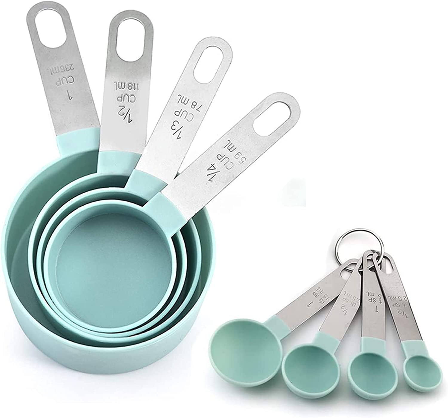 8 Stainless Steel Measuring Spoons Set, Measuring Spoon Sets Grams