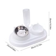 thumbnail image 3 of Twfbrm Pet Supplies Cats Bowl Two In One Drinking Water Dog Water Bowl Rice Bowl Pet Bowl Drinking Water Feeding All One Suitable For Dogs and Cats To Live and Drink Water for Cats Dogs, 3 of 6