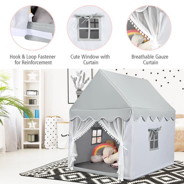 Large Kids Play Castle Tent with Mat photo 4