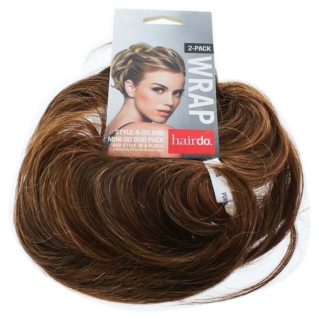 Duo Pack Style-a-do et Mini-do - R28S Feu Émaillé Rouge Vif par Hairdo pour Femmes - 2 Pcs Coiffure