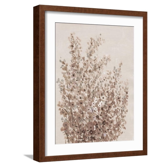 Art.com Rustic Wildflowers I Art Print by Tim OToole, Brown Frame Wall Art, 17" x 21"
