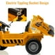 thumbnail image 3 of Historyli Camión volquete de 12 V 4WD con cama volquete eléctrica,camión de construcción eléctrico de,coche de juguete de 4 ruedas con control remoto,pala y reproductor de música,Amarillo, 3 of 9