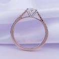 thumbnail image 5 of Oval & Round Shape IGI Certified Lab Grown Diamond Cathedral Style Engagement Ring For Women In 14K Solid Rose Gold Jewelry (1.38 Cttw) - 7, 5 of 8