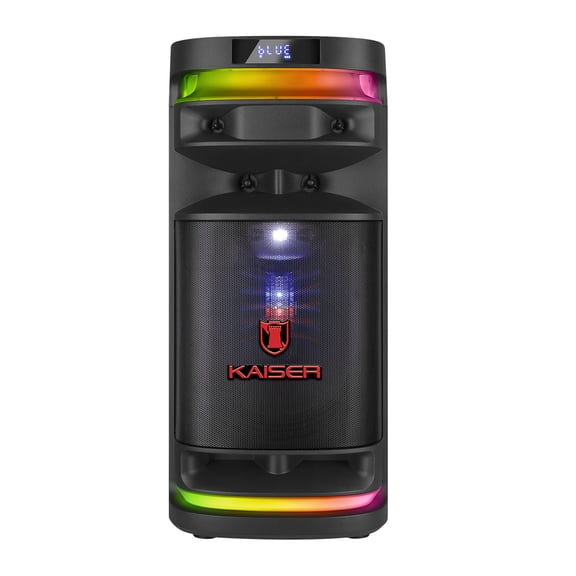 Bafle Profesional Bluetooth 5.3 Kaiser KSB-4010 10 pulgadas Potencia de salida 30,000 W PMPO / 70 W RMS con Luz LED más Micrófono