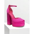 thumbnail image 7 of Women Platform Chunky Block Heel Ankle Strap Square Toe Pumps Wedding Party Prom Festival Shoes, 7 of 7