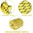 thumbnail image 3 of SHZAITOR 1/2 Inch x100/150/ 200 FT Double Braid Polyester Arborist Rigging Rope,Nylon Pulling Rope Arborist Rigging Rope Sailing Rope for Camping Swings Arborist Gardening Marine, 3 of 13