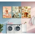 thumbnail image 3 of 3pcs Funny Alien Canvas Wall Art Cute Alien Wearing Human Skin Posters Prints Paintings Laundry Day Pictures Wall Decor for Bedroom Living Bathroom Laundry Room Decoration, 3 of 6