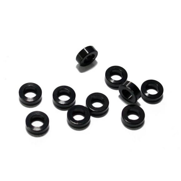 RC4WD RC4ZS0600 2 mm Washer Spacer with M3 Hole&#44; Black - Set of 10
