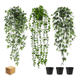 thumbnail image 1 of Plantas Artificiales Colgantes Decorativa Con Macetas Lab.G, Verde, 1 of 5