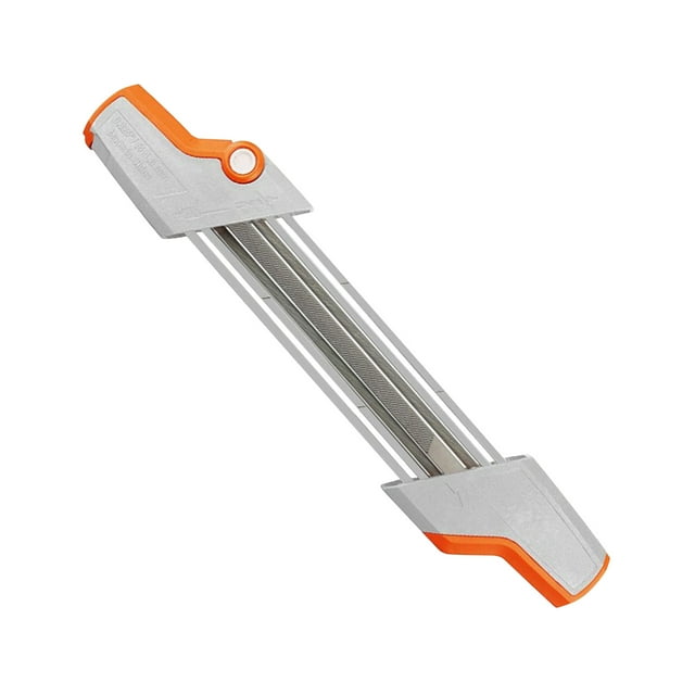 Xihbxyly Afilador de Motosierra Neotec, Herramienta de Afilado 2 En 1, Rápido y Preciso, Diseño Resistente a La Oxidación, Práctico para Exteriores, Tamaño Compacto (32 X 6,8 X 2,7 Cm), Incluye 1 Afi