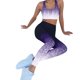 thumbnail image 4 of Gibobby Pantalones de yoga Fitness Legging entrenamiento cintura mujer pantalón correr elástico Yoga deportes Yoga pantalones(Morado， M), 4 of 5