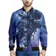 thumbnail image 4 of Chaqueta con cremallera y estampado 3D de astronauta espacial para hombre, chaqueta informal de calle, sudadera con cremallera y manga larga, 4 of 4