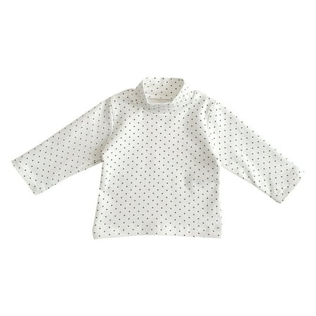 

Zlekejiko Baby Unisex Autumn Winter Long Sleeve Solid Tops High Collar Leggings Clothing