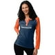 thumbnail image 1 of Camisa Henley de manga larga a la moda con el logotipo del equipo FOCO NFL para mujer, 1 of 1
