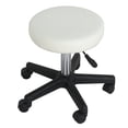 thumbnail image 2 of HomGarden 2 Pack Adjustable Rolling Swivel Salon Stool PU Leather W/Wheels, Indoor Home Office Tattoo Spa White, 2 of 8