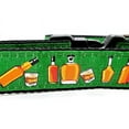 thumbnail image 5 of Preston Dog Collar, Adjustable Pet Collar-Bourbon Bottles on Green Background (X-Small Leash and Collar 3/4 inch), 5 of 6