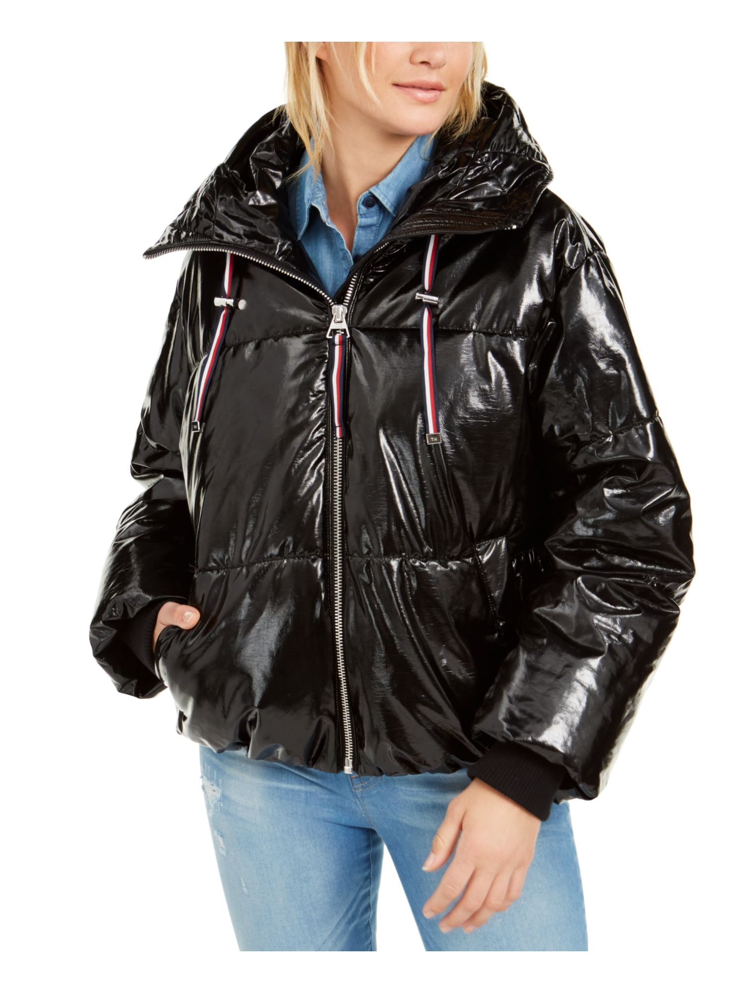 tommy hilfiger jacket womens black
